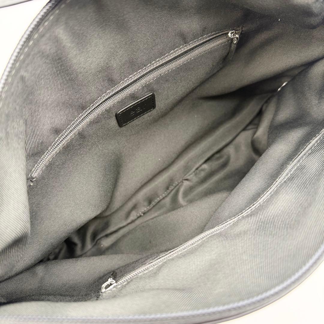 【極美品】ear PAPILLONNER 2WAYレザーショルダーバッグブラック