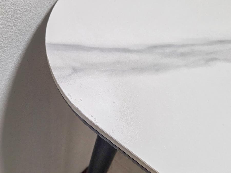 【傷あり】ニトリ　テーブル　セラミック　2人用