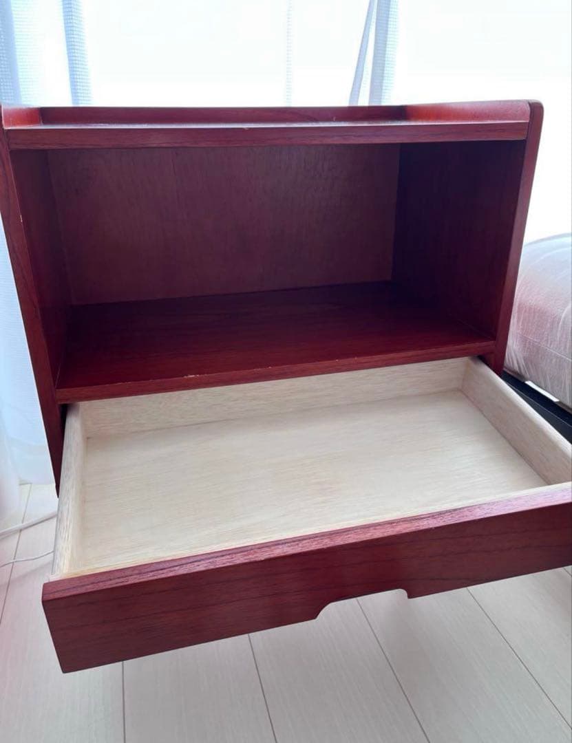 サイドテーブル 北欧家具 チーク材 キャビネット チェスト ナチュラル