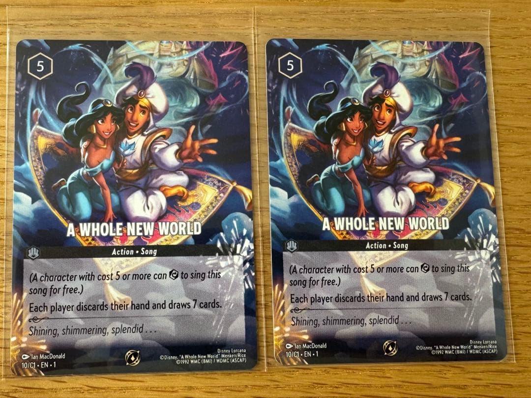 ロルカナ ホールニューワールド Whole New World 海外プロモ 2枚 ロルカナ ホールニューワールド Whole New World 海外プロモ 2枚