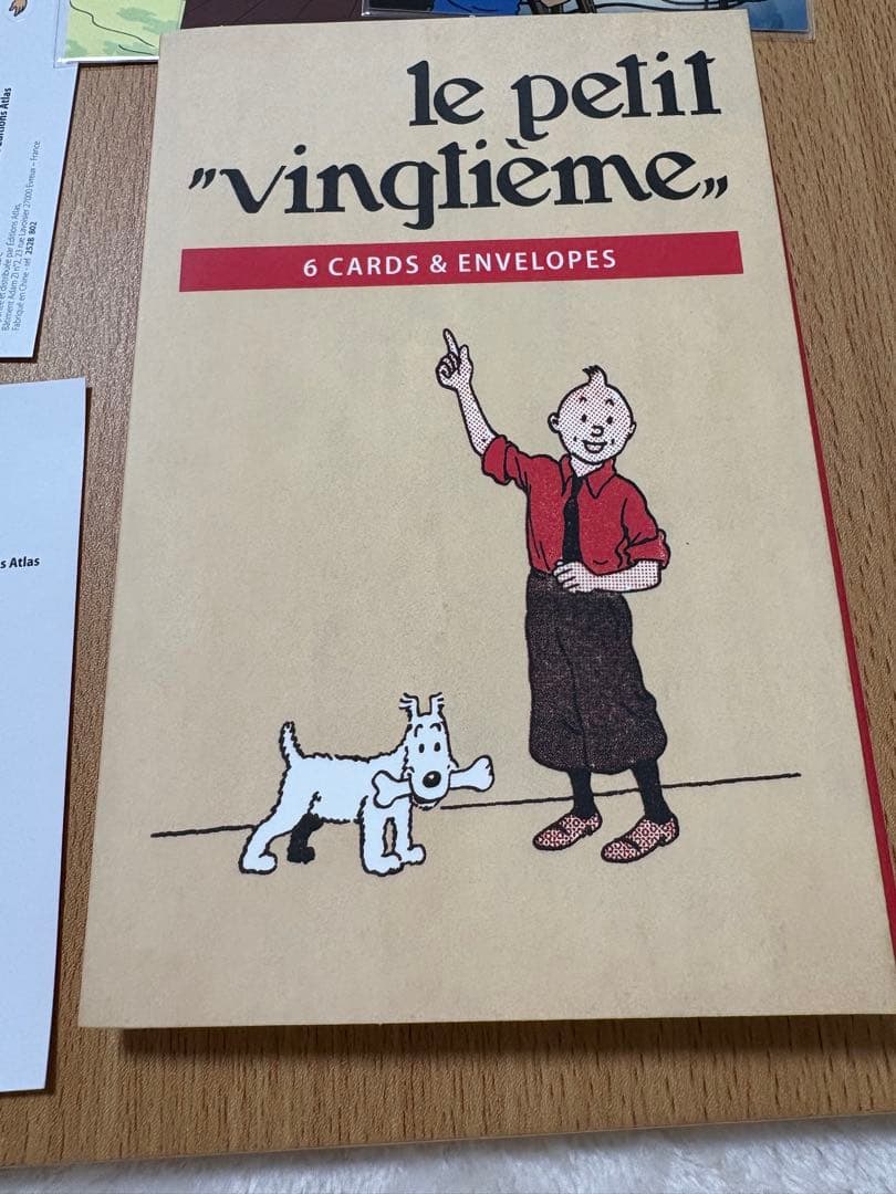 タンタンの冒険　シール　ポストカード