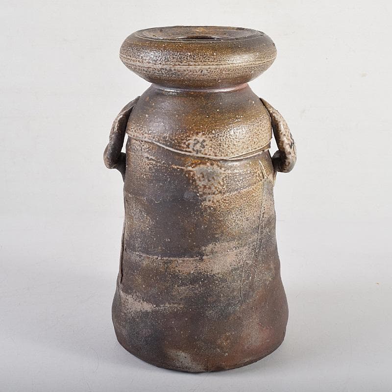 備前焼 人間国宝 金重陶陽作 花入 共布 道明識箱 D R8519B - メルカリ