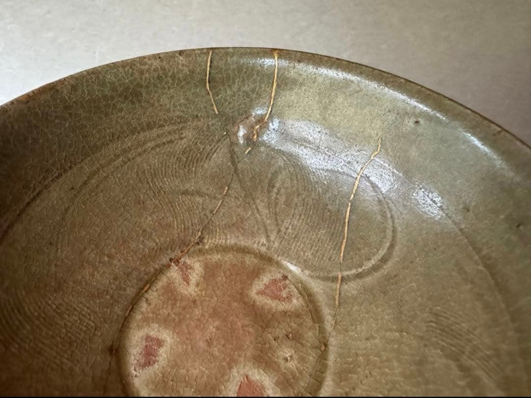 w160 平安 春峰 倣 安南茶碗 蜻蛉画 共箱 蜻蛉 とんぼ 抹茶碗 茶道具