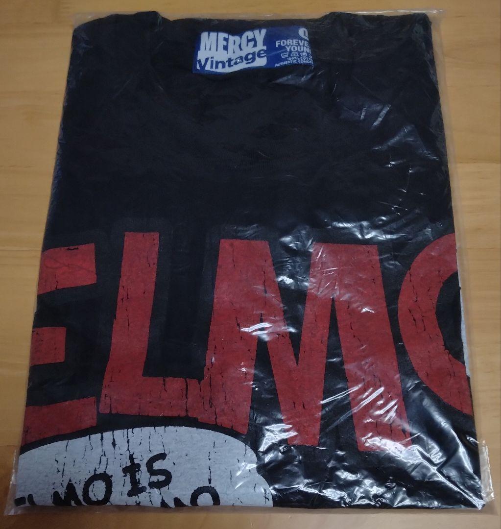 新品:エルモ「ヴィンテージスタイル・プリントTシャツ●L」セサミストリート