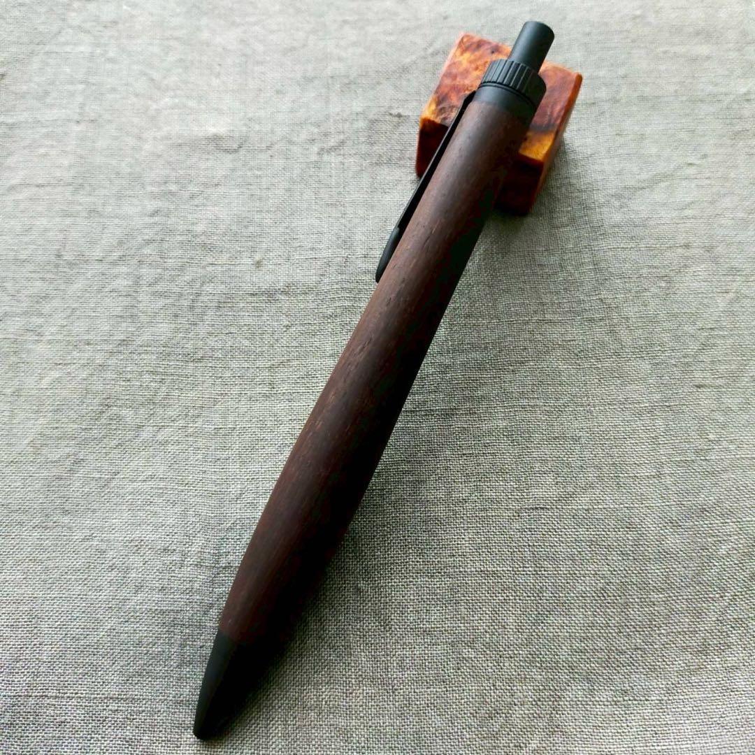 専用】 ブラジリアンローズウッド 木軸ボールペン G2 天然木 ブラック