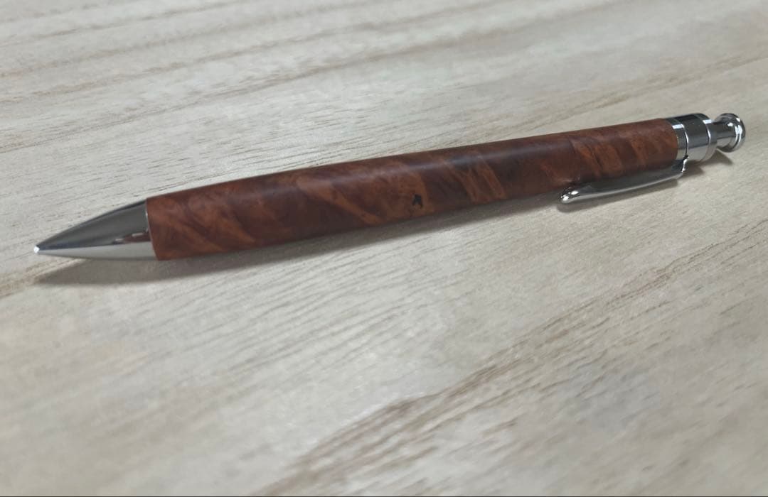 工房楔　シャープペンシル　花梨こぶ杢　0.5mm