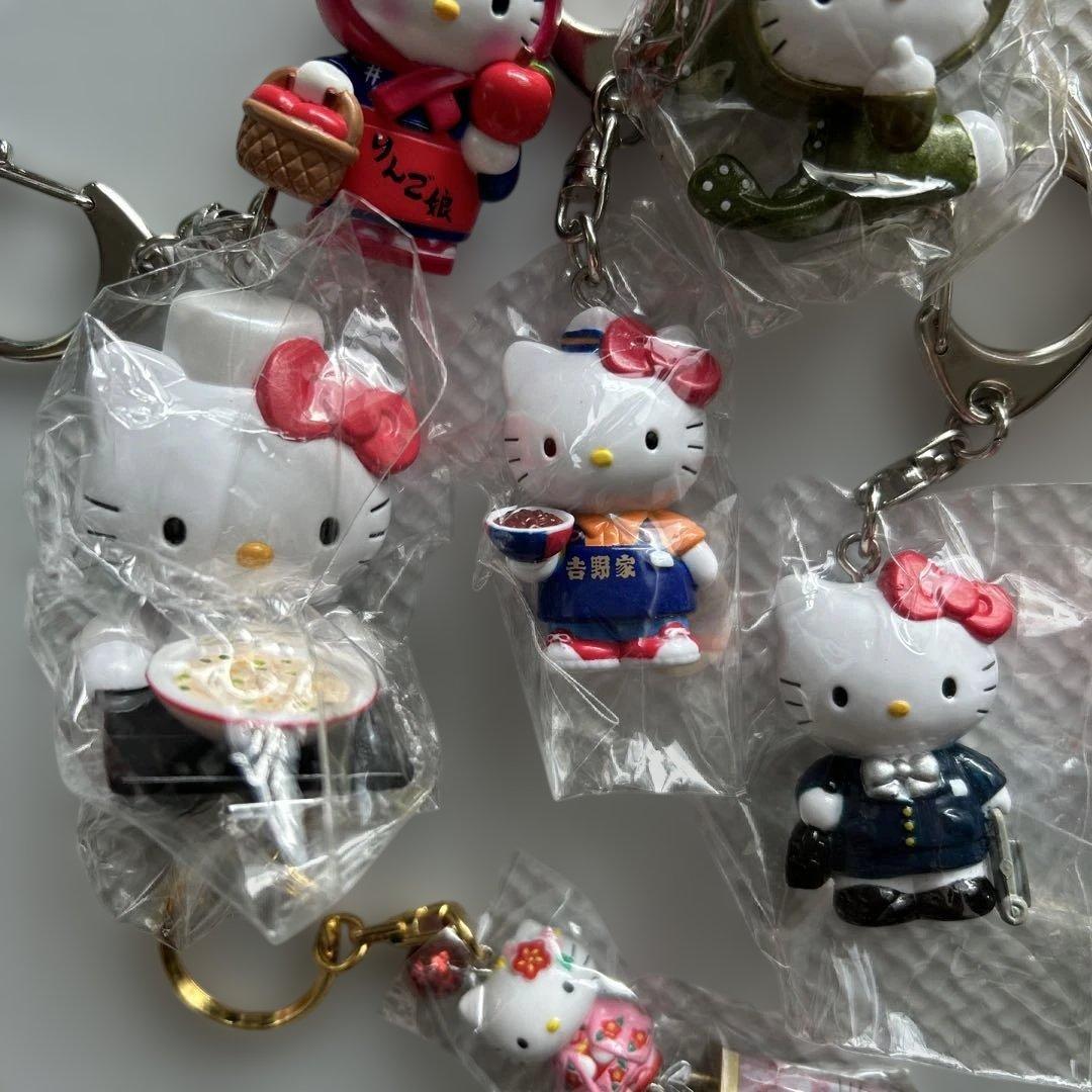 ご当地限定！レア！希少！ハローキティ キーホルダー10個セット