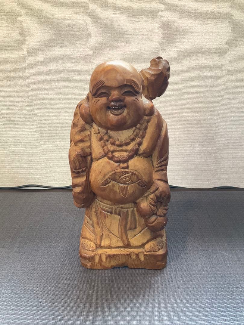 レトロ】こけし、布袋様の彫物 14体【体長 約15㎝〜45㎝】