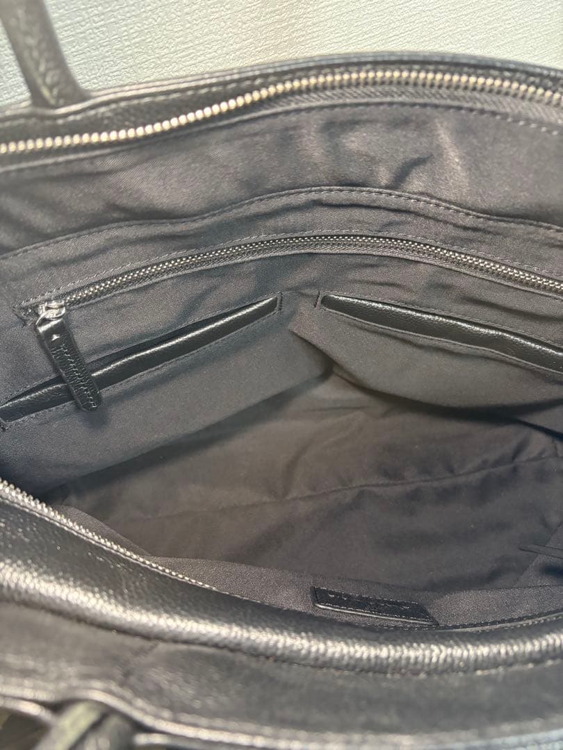 RATOM トートバッグ 本革 黒　シンプル A4収納可能 ビジネス 通勤