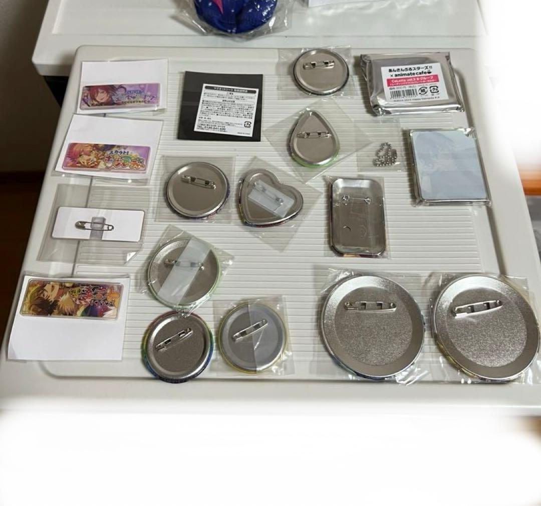 あんさんぶるスターズ！！ 缶バッチ、朔間零、逆先夏目、たかみねペットボトルカバー