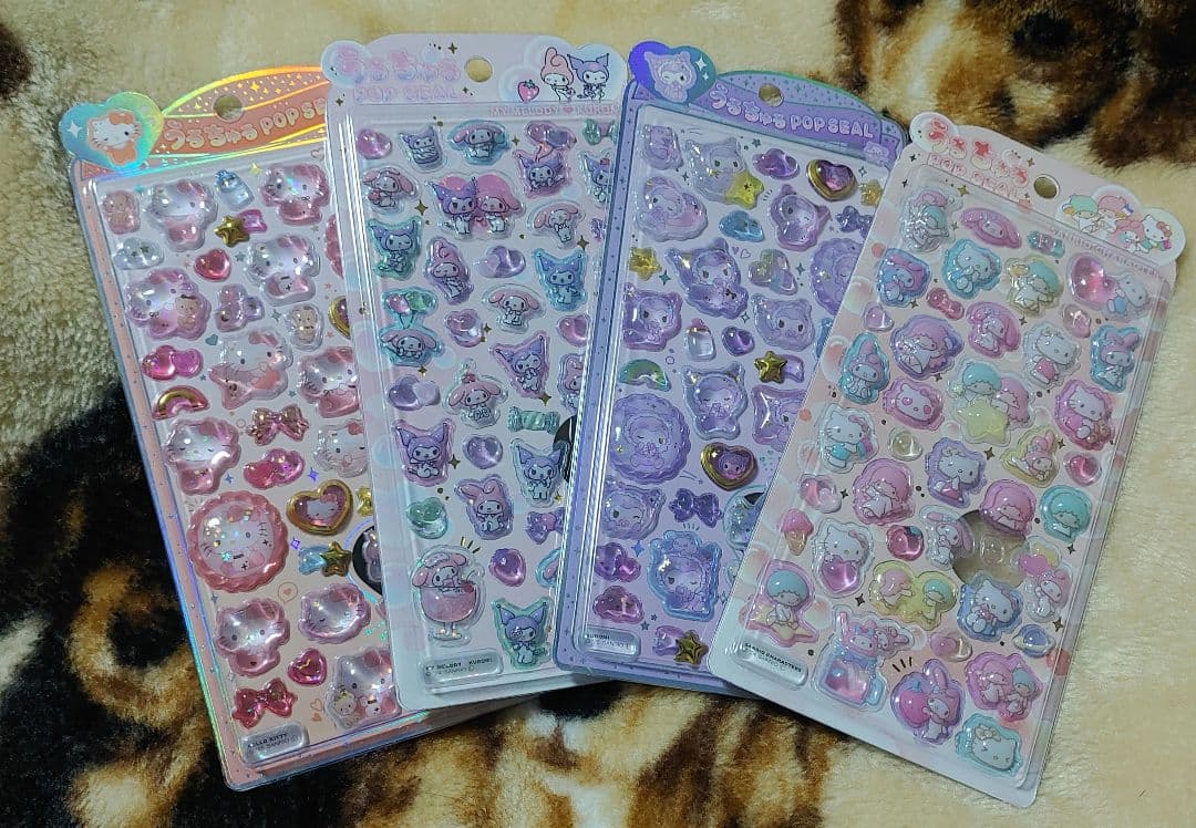 正規品 サンリオ うるちゅる ポップシール 8枚 新品 クロミ キティ ベビー