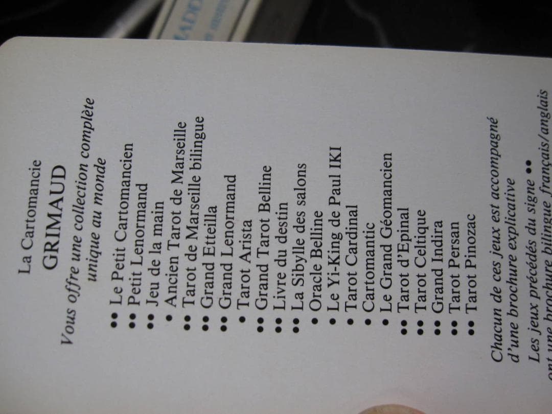 Maddonni Tarot Cards マドーニ タロットカード