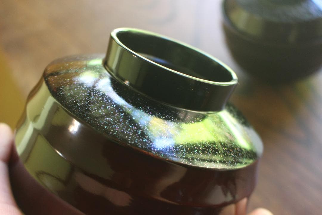 時代逸品！極上塗分け螺鈿塗の美しい煮物椀2点（検輪島塗蒔絵