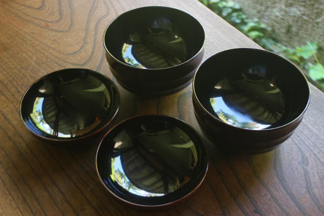 時代逸品！極上塗分け螺鈿塗の美しい煮物椀2点（検輪島塗蒔絵