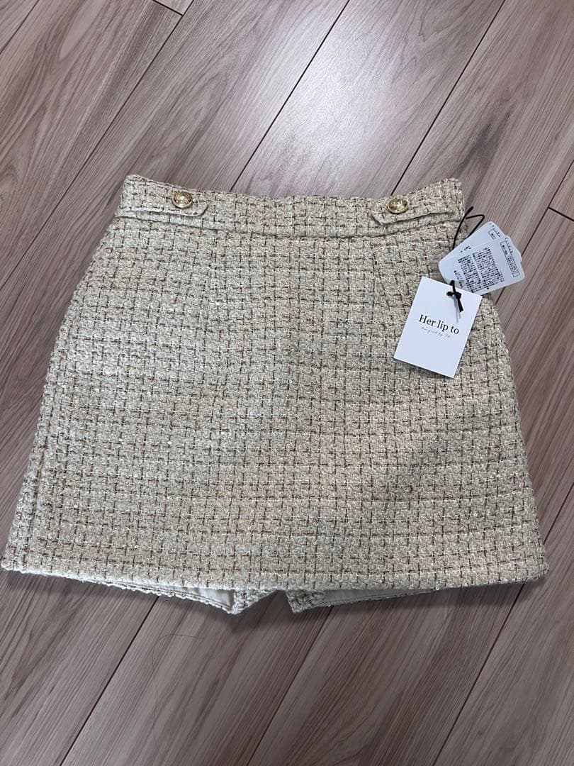 パンツ herlipto Verlet Tweed Mini Skort