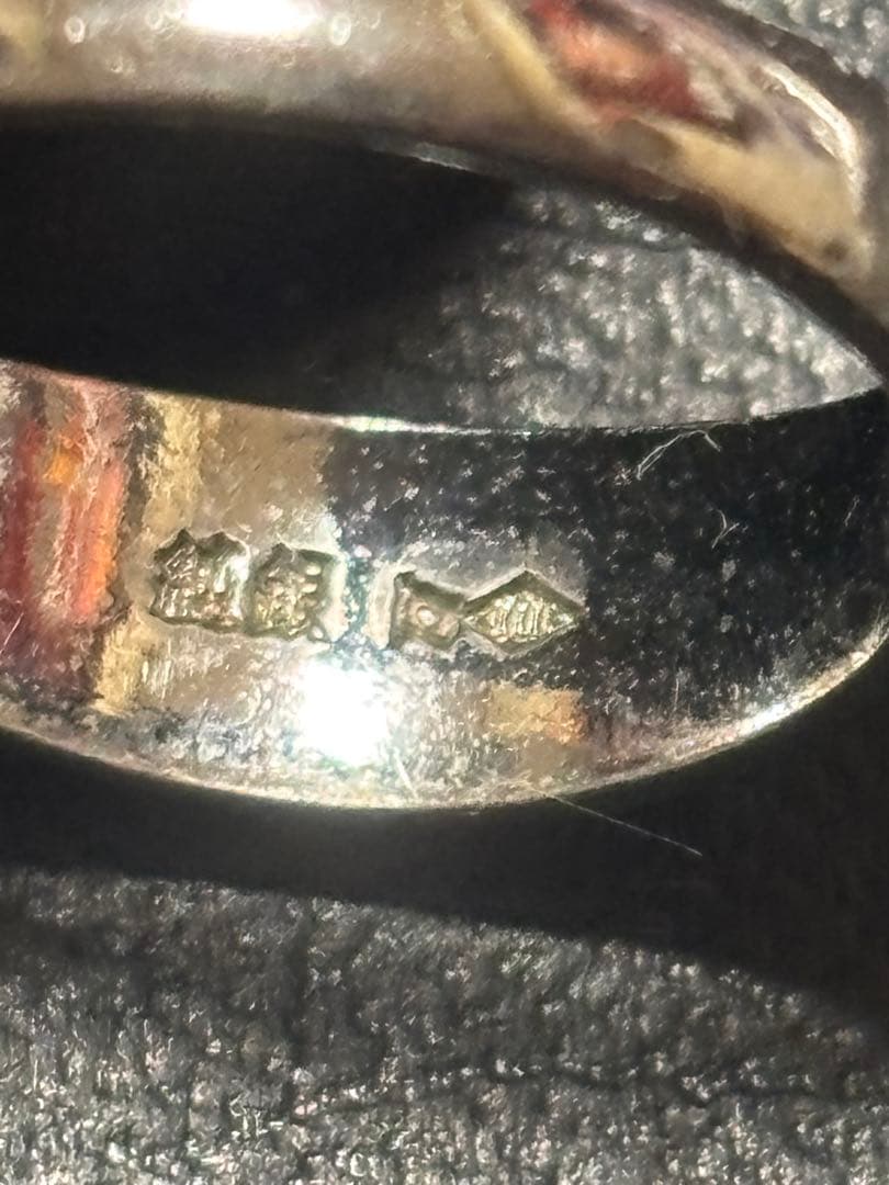 純銀　シルバーリング　18号