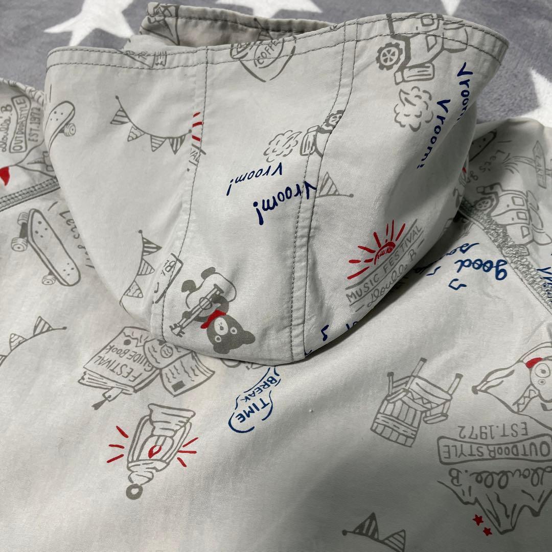 新品タグ付ミキハウス・ダブルb☆アメコミ風ウインドブレーカー80定価