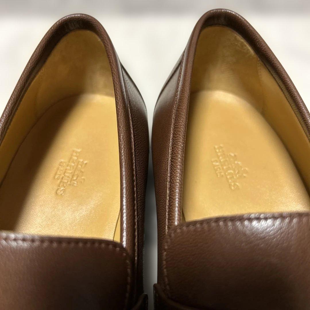 HERMES エルメス　革靴　モカシン　試着程度