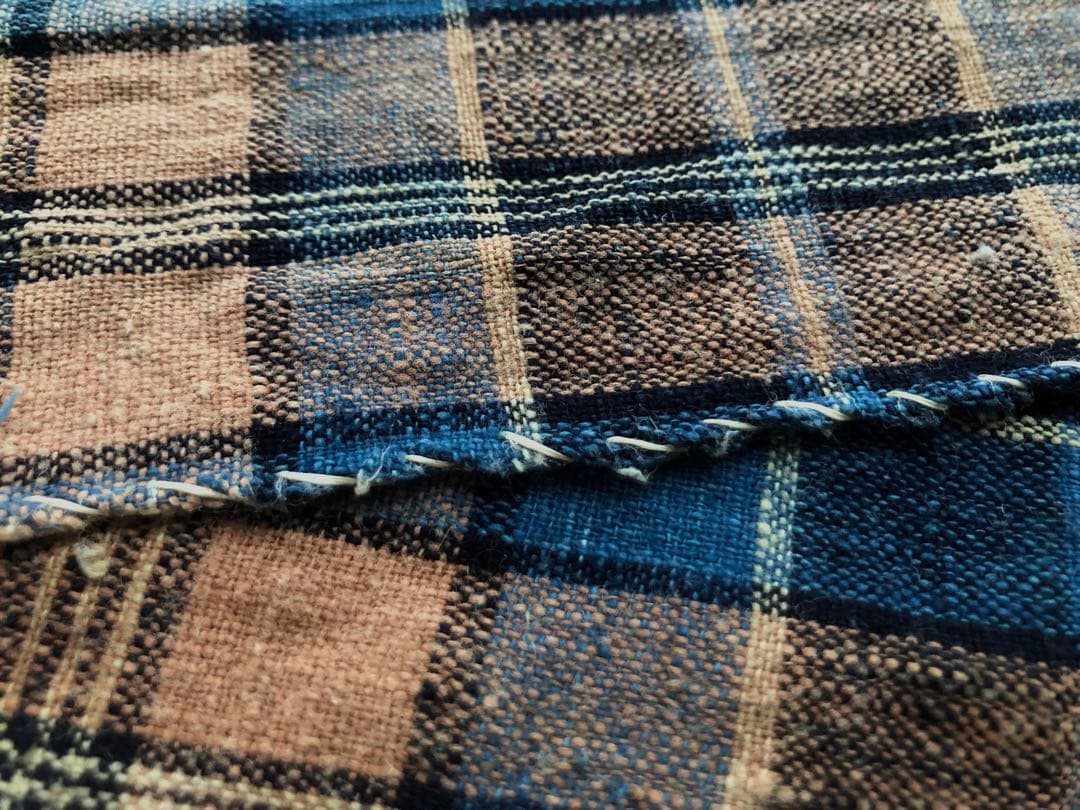 丹波布 民芸 民芸運動 柳宗悦 木綿 手織り 手紡ぎ 草木染め 生地 チェック