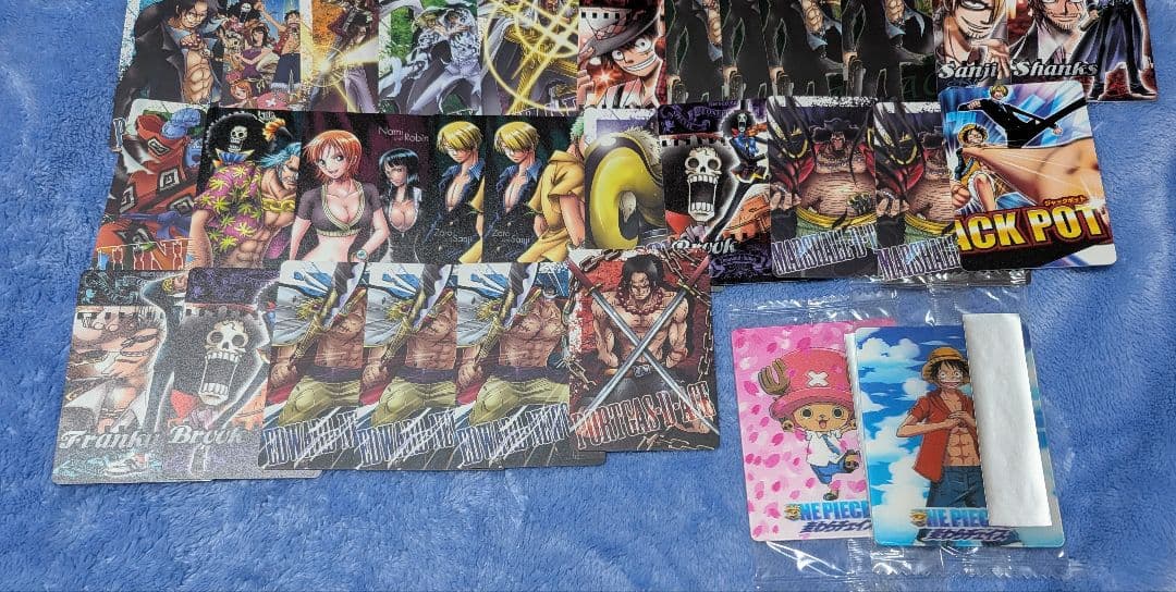 ワンピース　コレクションカードガム　ウエハース　クリアカード　ルフィ