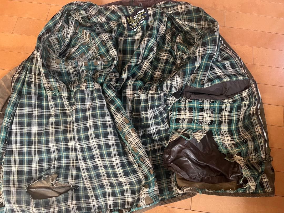 m*c様 バブアー ソルウェイジッパー　barbour ダメージあり