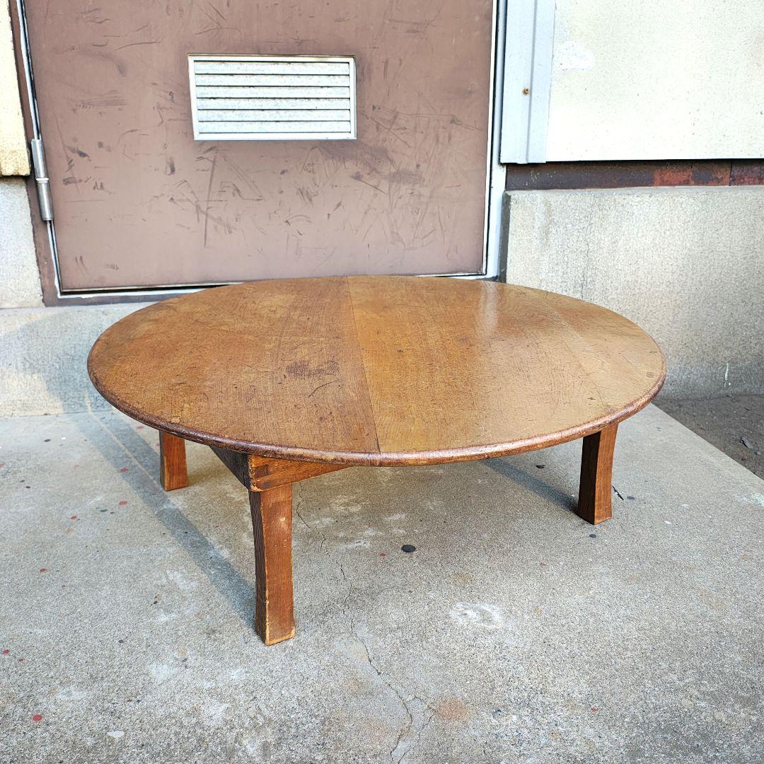木製 卓袱台 ちゃぶ台 折り畳み 古家具 レトロ - メルカリ