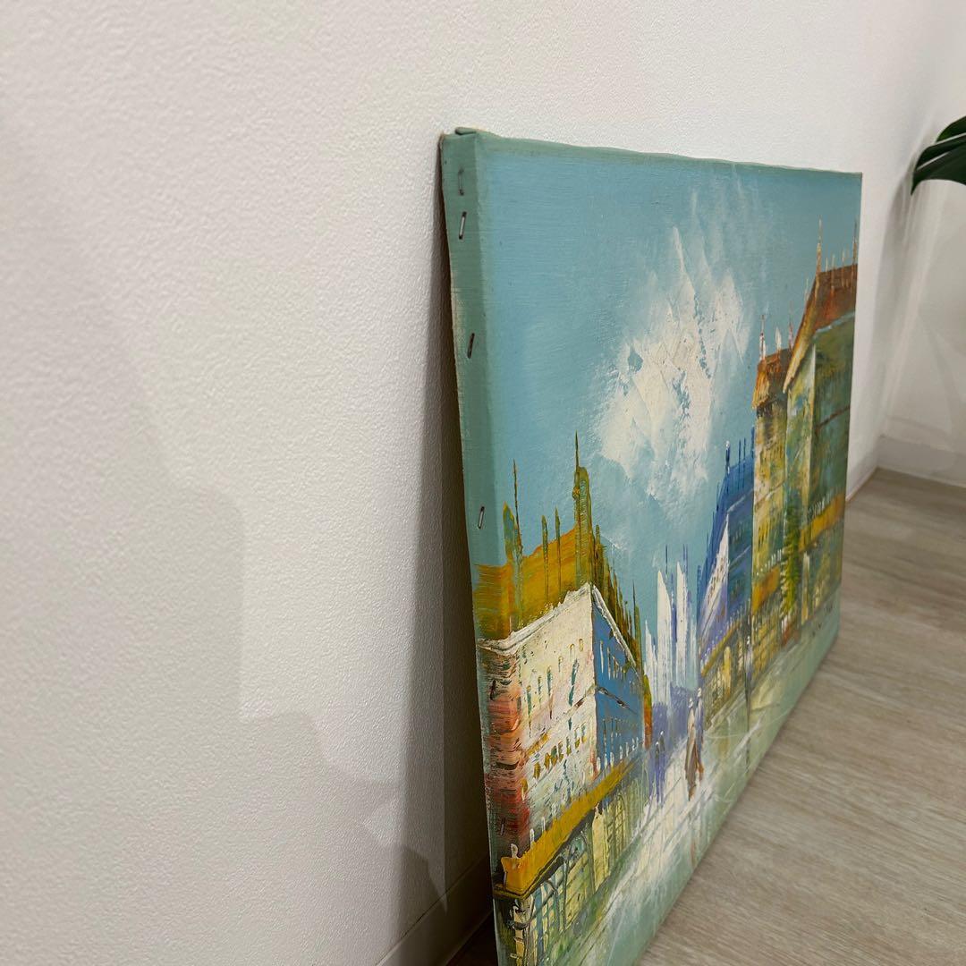 油絵 K.W.PARK 絵画 額付き 油彩