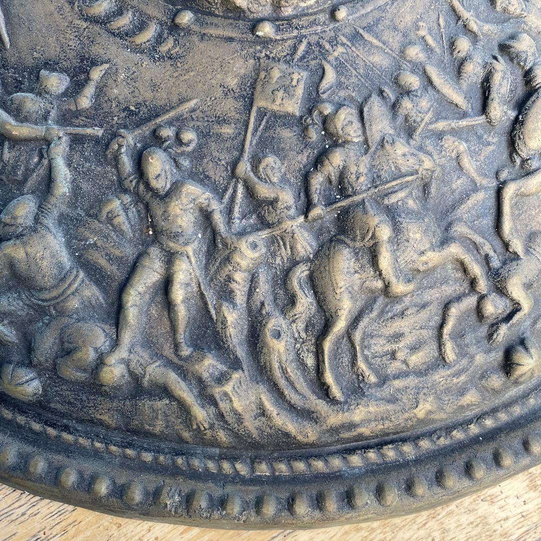 古代ギリシャの盾　レプリカ　アンティーク　直径48cm 金属