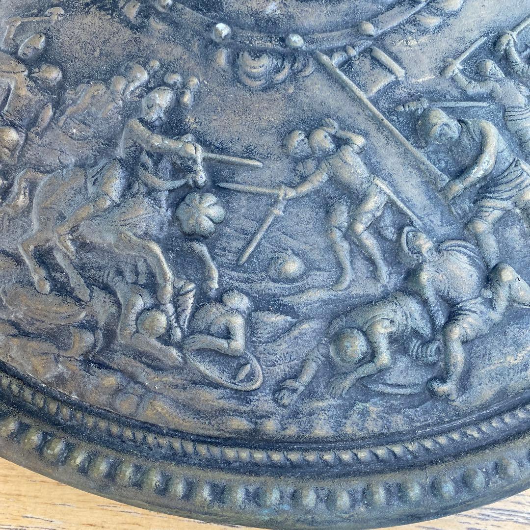 古代ギリシャの盾 レプリカ アンティーク 直径48cm 金属 古代ギリシャ