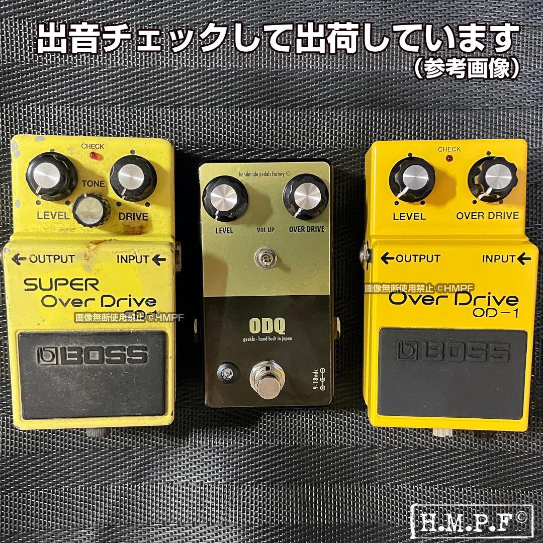 自作BOSS OD-1クアッド/μPC4741仕様/黄/9〜18V電源対応