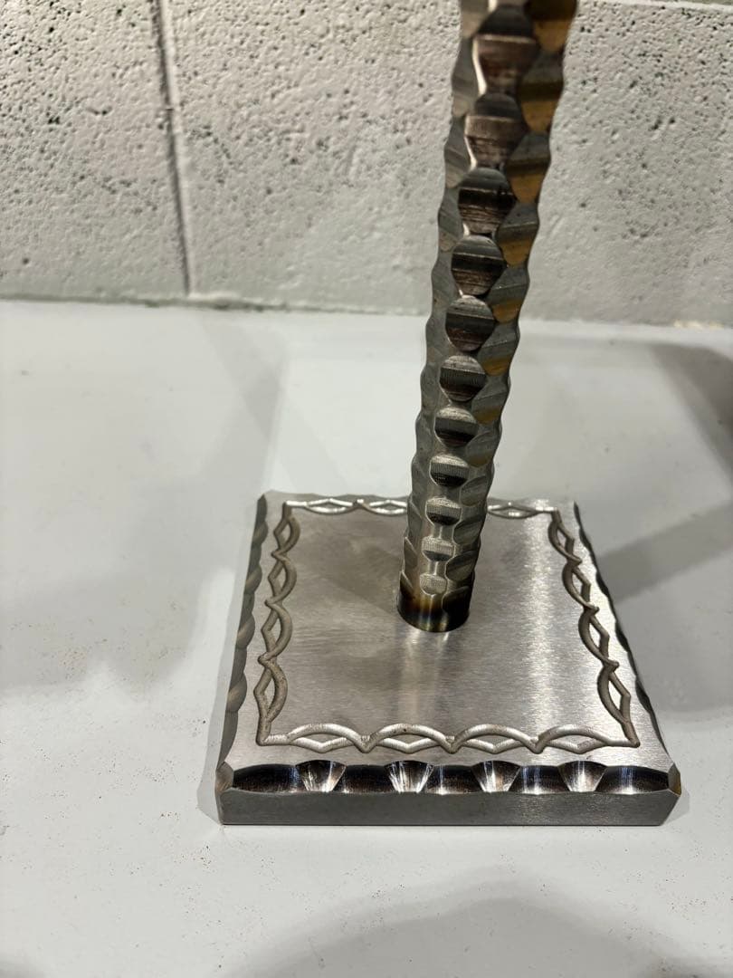 欅サイドテーブル、コーヒーテーブル、観葉植物スタンド一枚板銘木 鉄家具