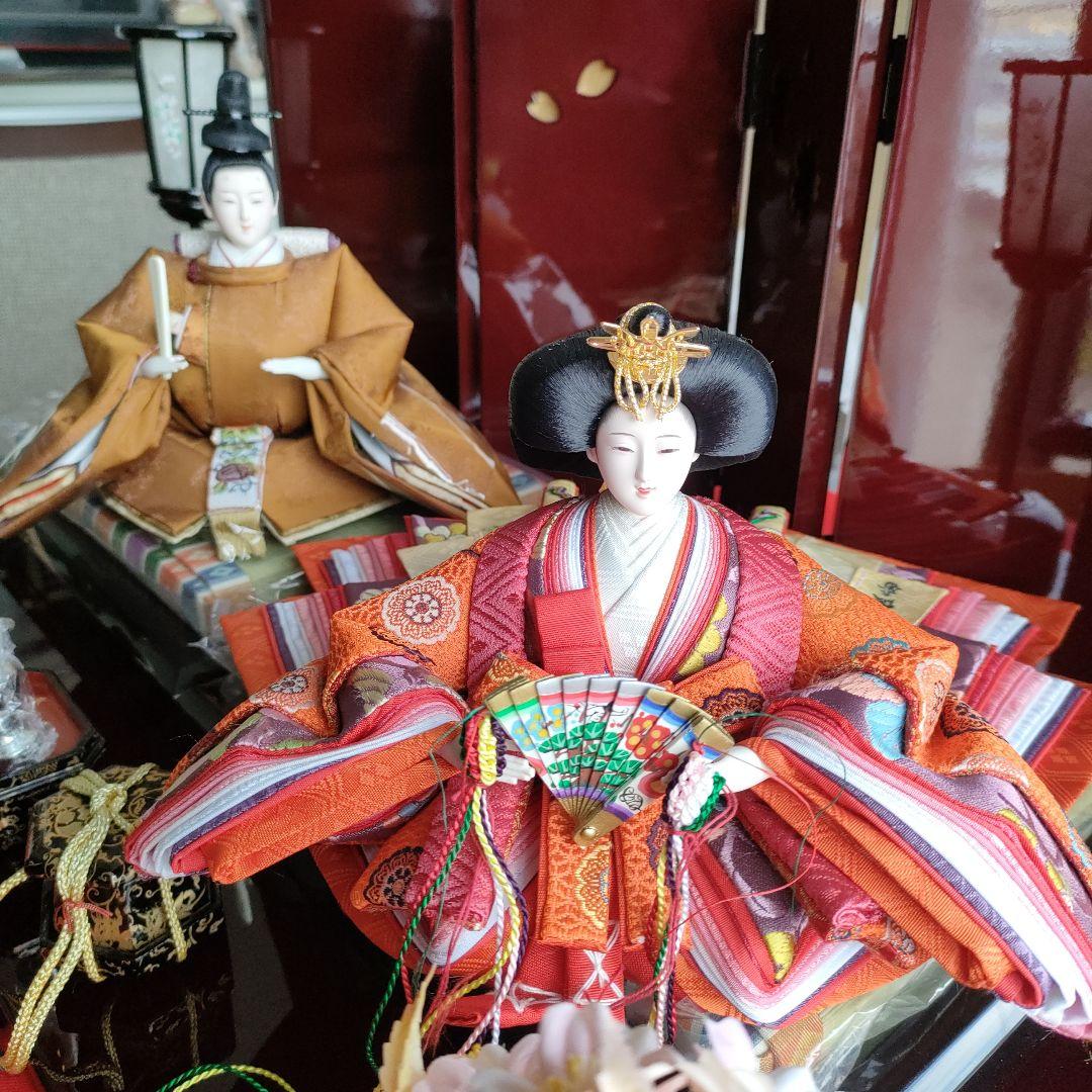 雛人形 親王飾り　 平飾り　　作家名(平安優香)