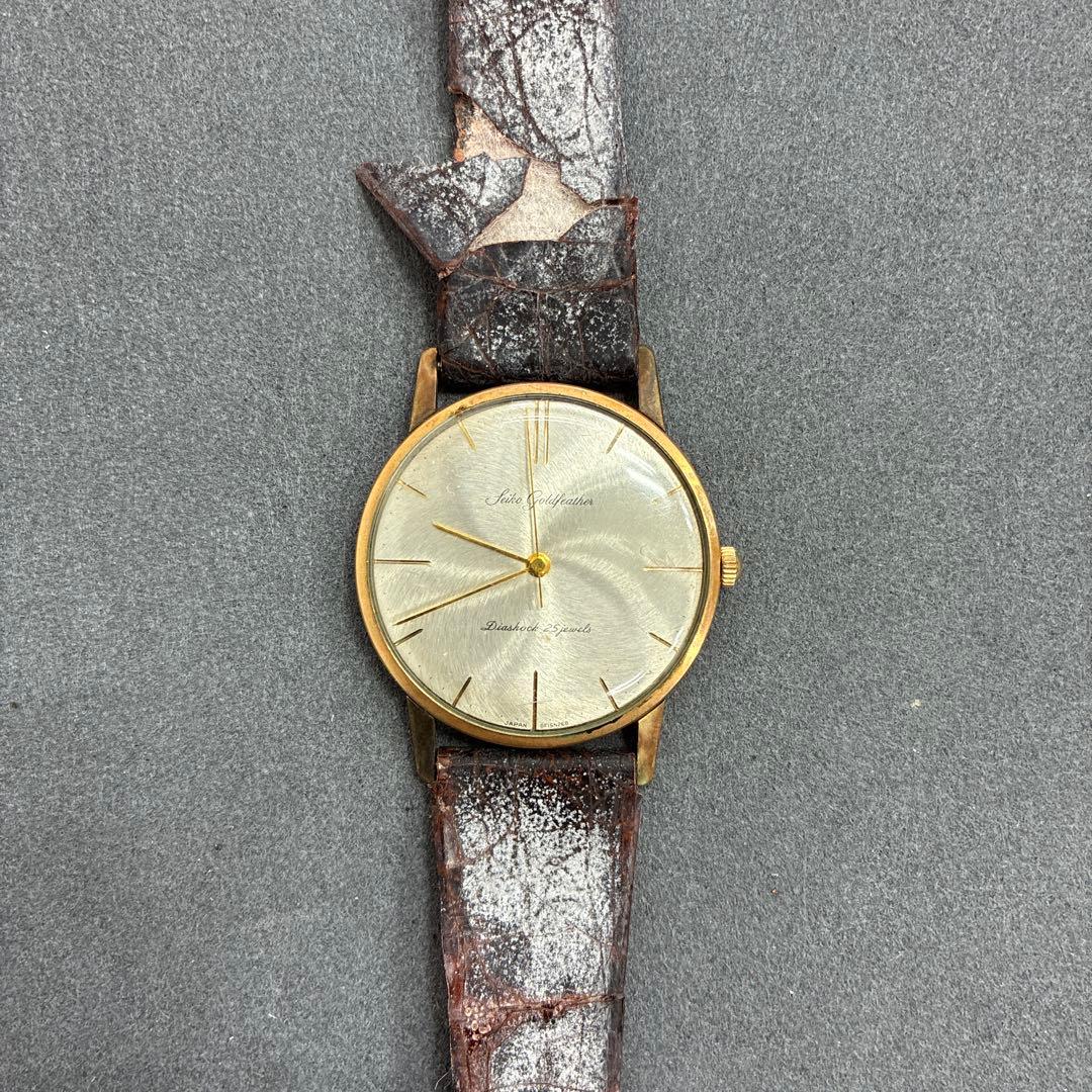 SEIKO ゴールドフェザー Gold Feather 14K GF 稼働品