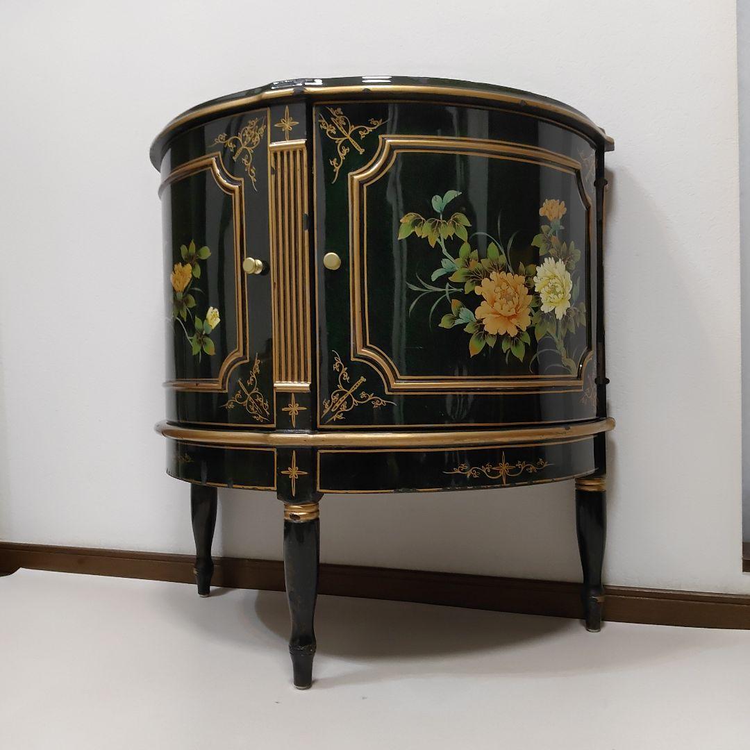 シノワズリ様式 ハンドペイント コンソール キャビネット 飾り棚