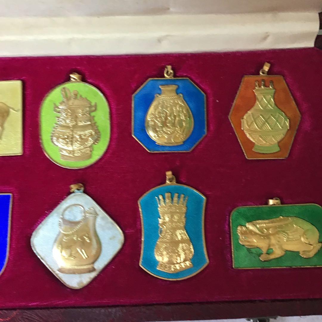 北京首飾 アンティーク ペンダントトップ パーツ 中国 セット 10個 キ6