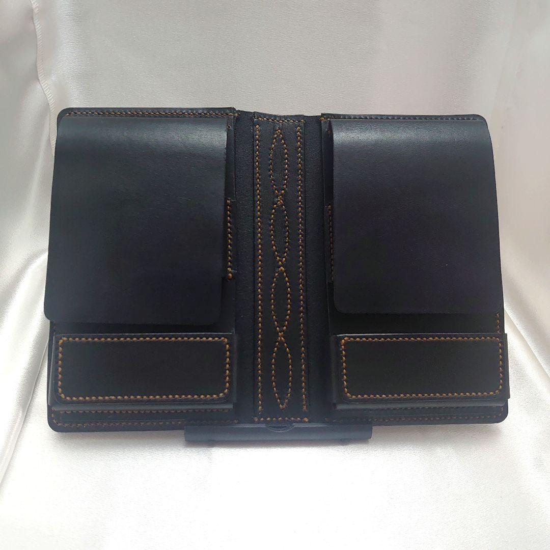 ブラックペンケース レザー 10本差し