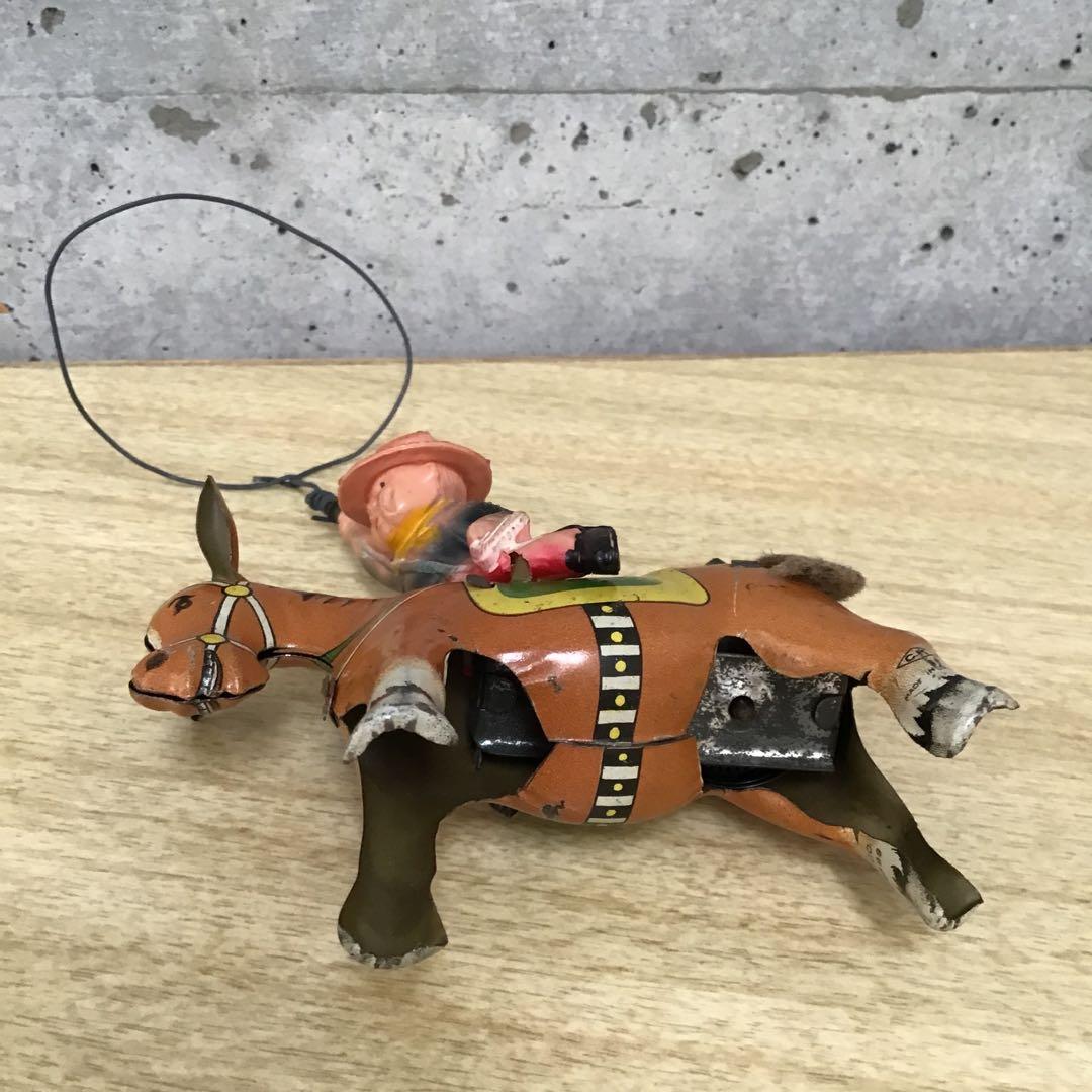 ブリキのおもちゃ 50年代 馬とカウボーイ ALPS 日本製