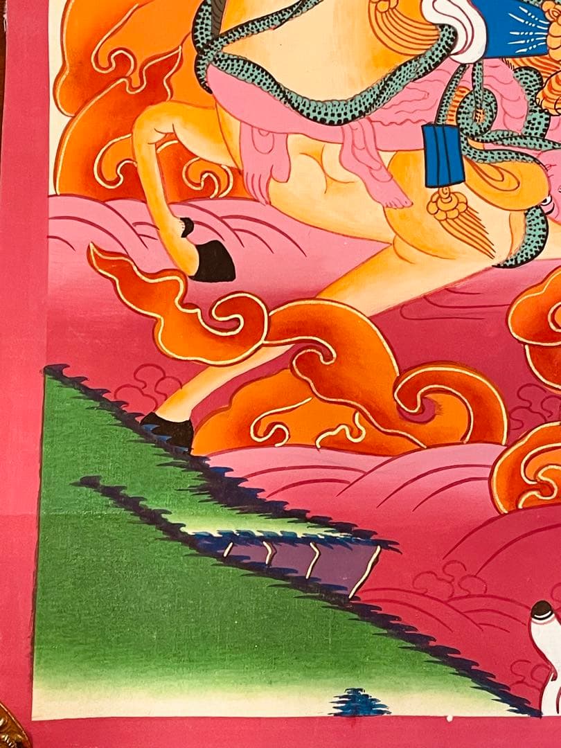 パルデン・ラモ Palden Lhamo 肉筆画 タンカ 曼荼羅 手描き 新品