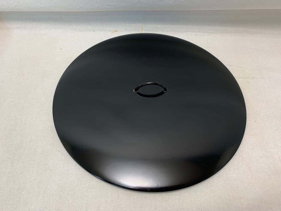 ほぼ未使用 茶道具 陶斎作 宮島焼き 平水指 陶印 塗り蓋 水差し