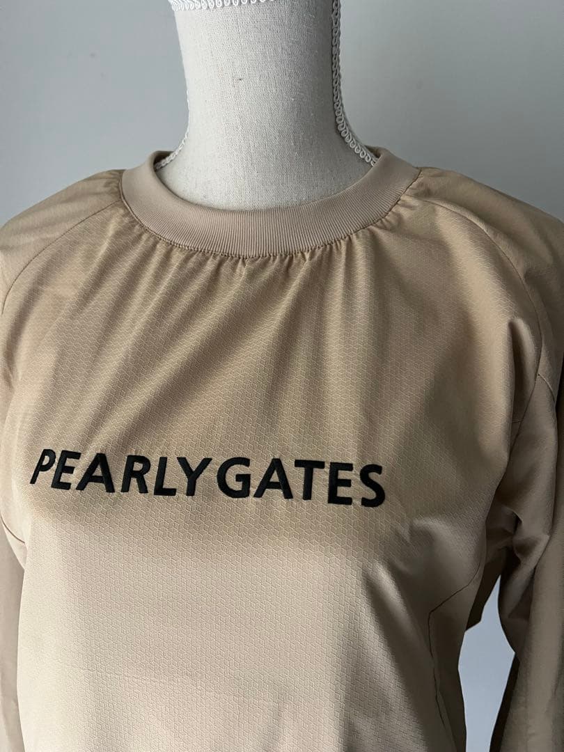 パーリーゲイツ スニードジャック ベージュ蓄熱 ナイロン 長袖ブルゾン