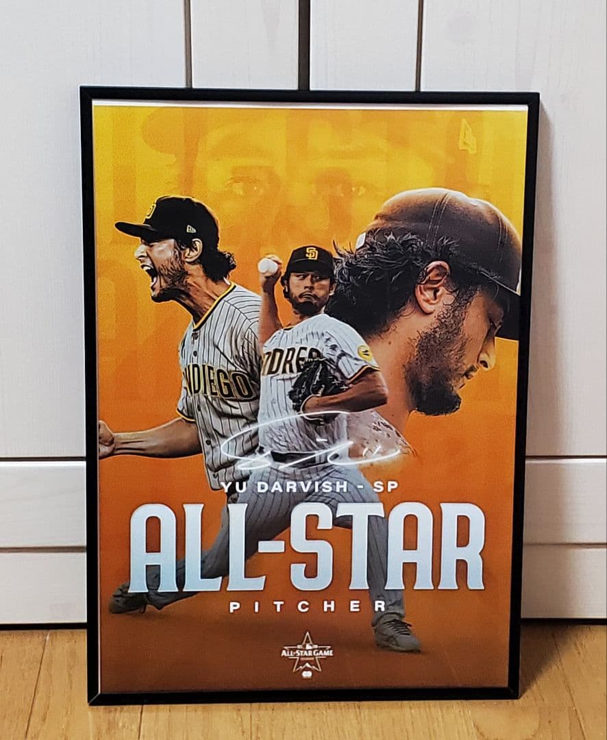 エース様専用パドレス ダルビッシュ有 MLB！A3ポスターフレーム付き⑯