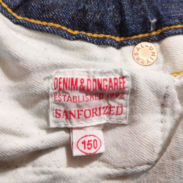 DENIMDUNGAREE パンツ ネイビー 150cm 未使用 - メルカリ