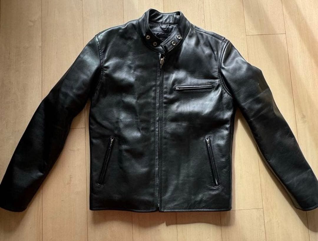 ✨極美品✨XL ホーンワークス ライダースジャケット カウレザー