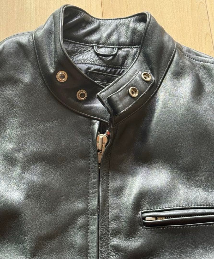 ✨極美品✨XL ホーンワークス ライダースジャケット カウレザー