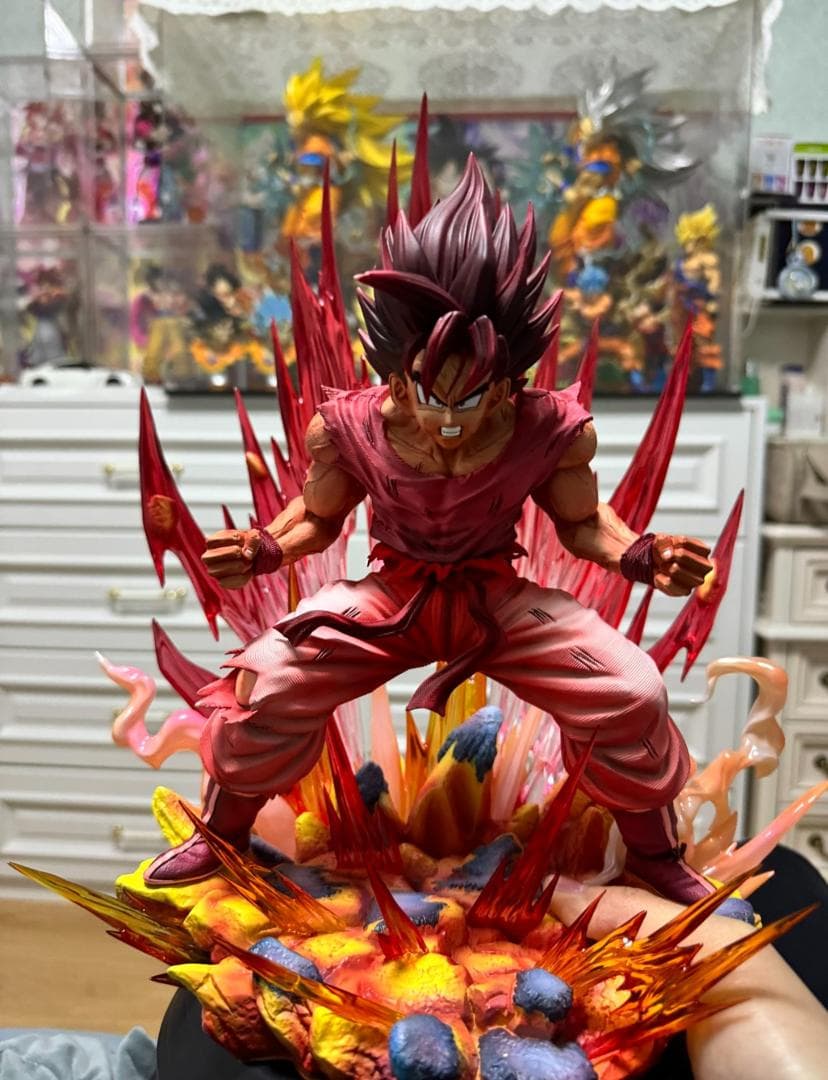 ドラゴンボール 界王拳 孫悟空 1/4 樹脂 彫刻フィギュア