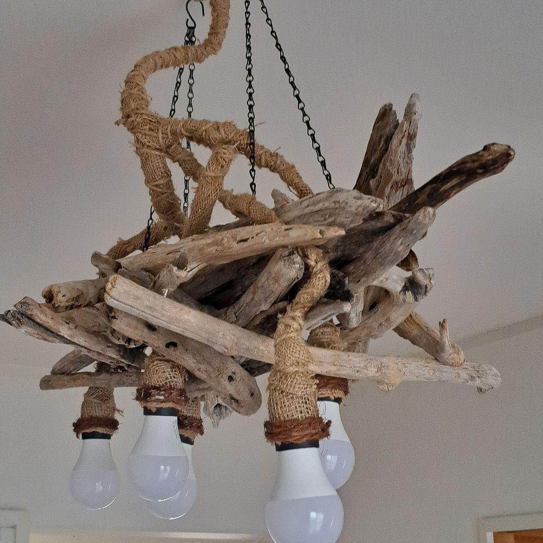 NO.L280 流木ペンダントライト 5灯 LED60W相当×5灯付 20帖OK