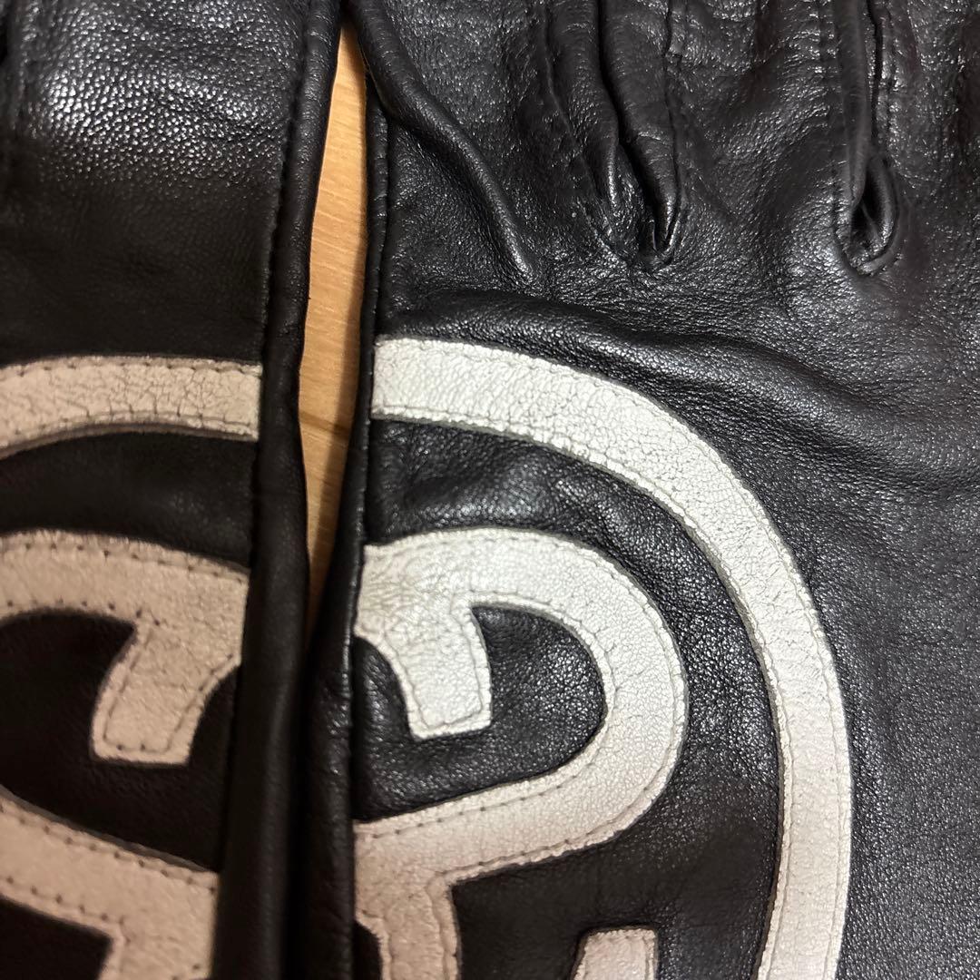 STUSSY レザー手袋 SMサイズ ブラック - メルカリ