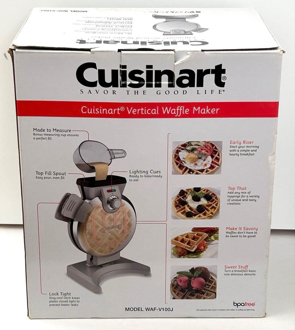 新品未使用 クイジナート 縦型コンパクト ワッフルメーカー WAF-V100J