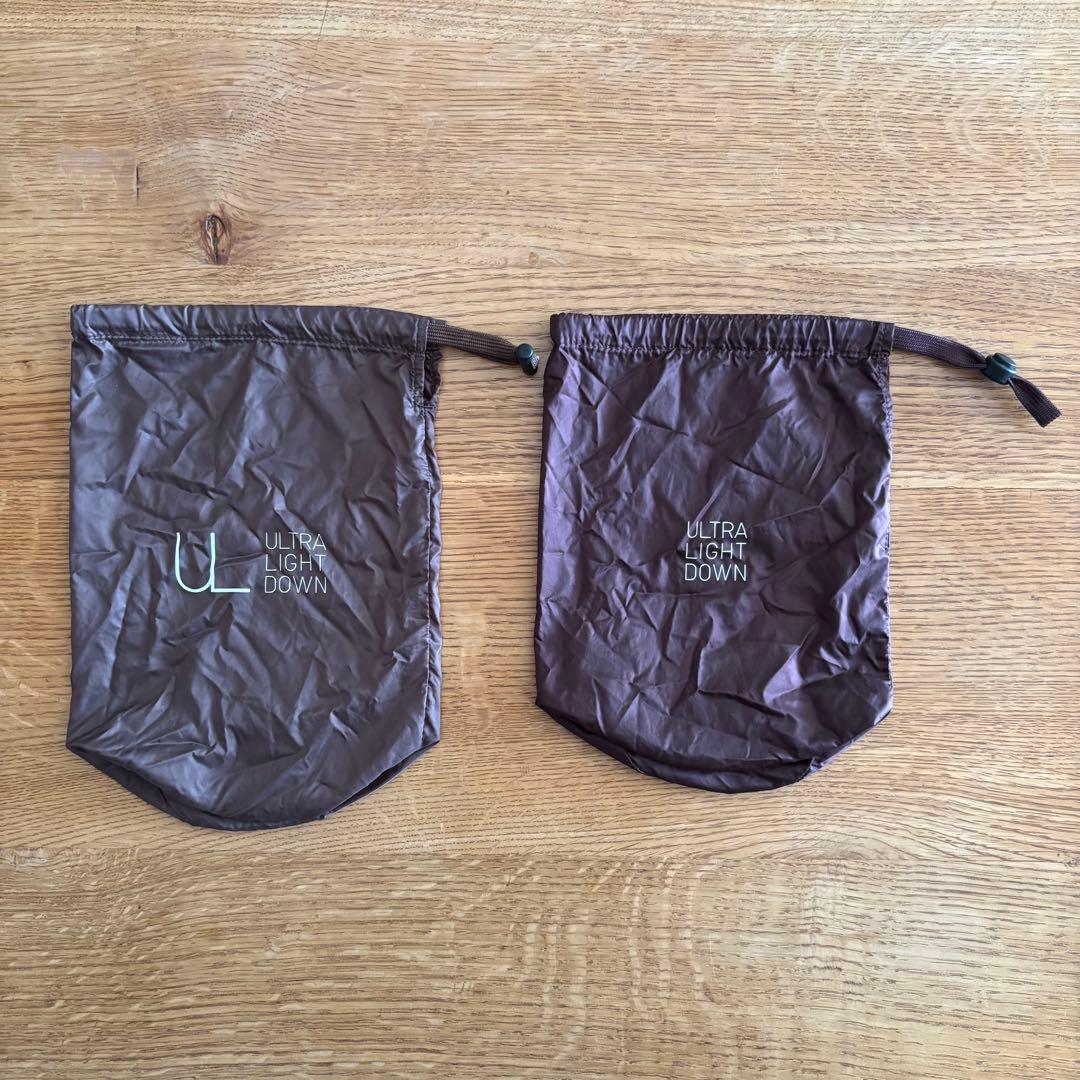 UNIQLO ユニクロ ウルトラライトダウンジャケット 収納袋のみ 2点