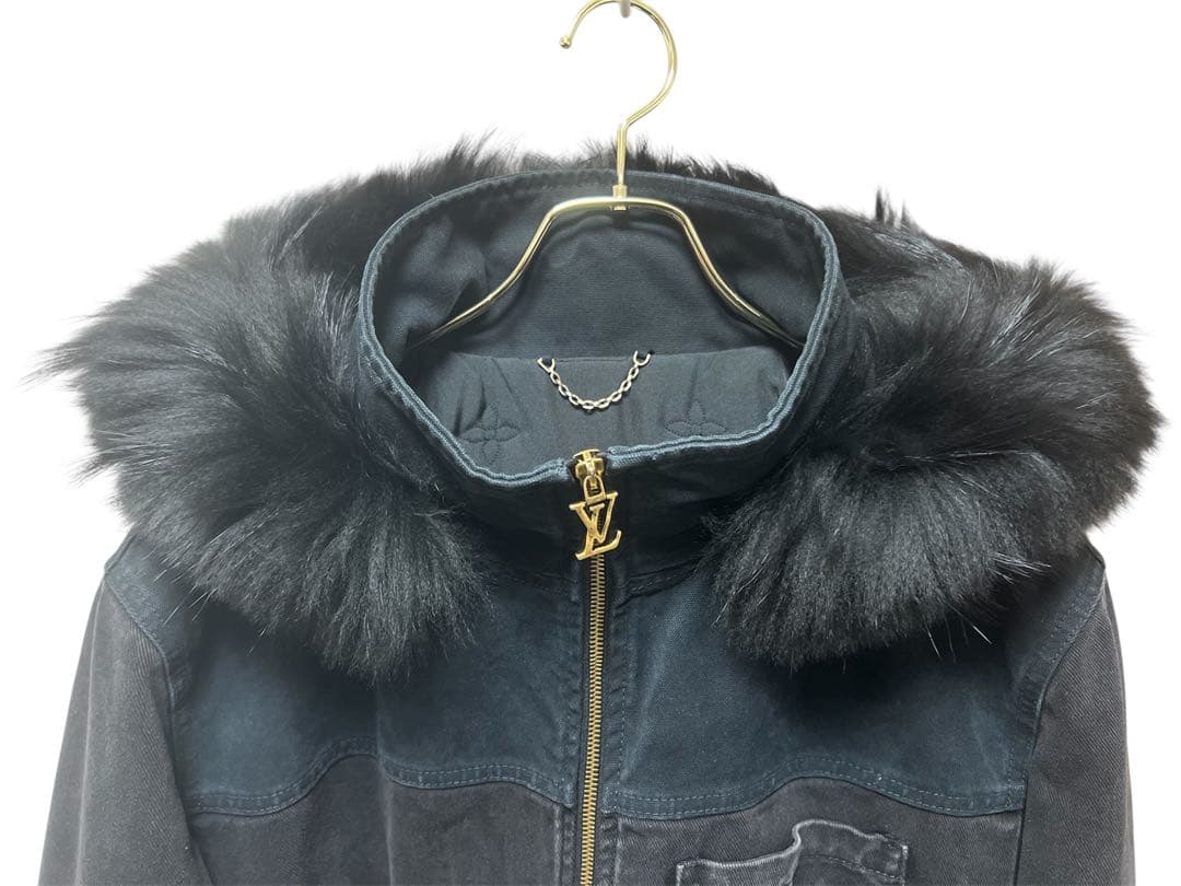 LOUIS VUITTON（ルイ・ヴィトン）　デニムパーカー　ファーブルゾン